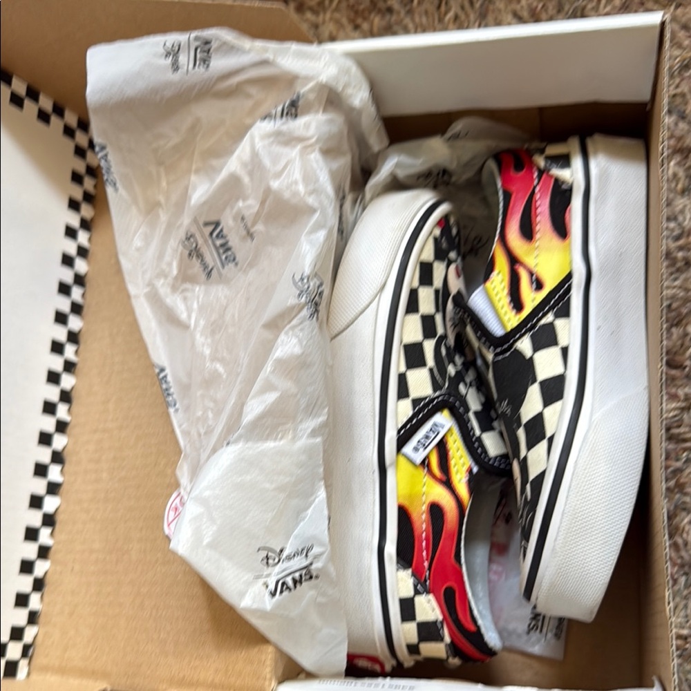 Vans Flame Checkerboard Sneakers